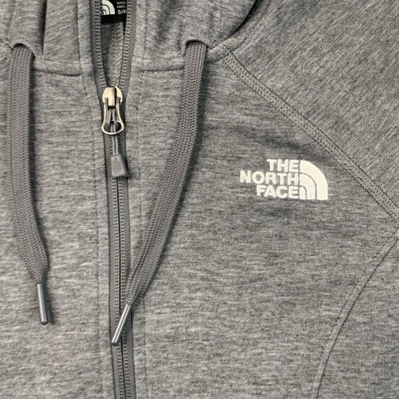 The North Face Women's Double Knit Full Zip Hoodie Grey Size S - Picture 2 of 7